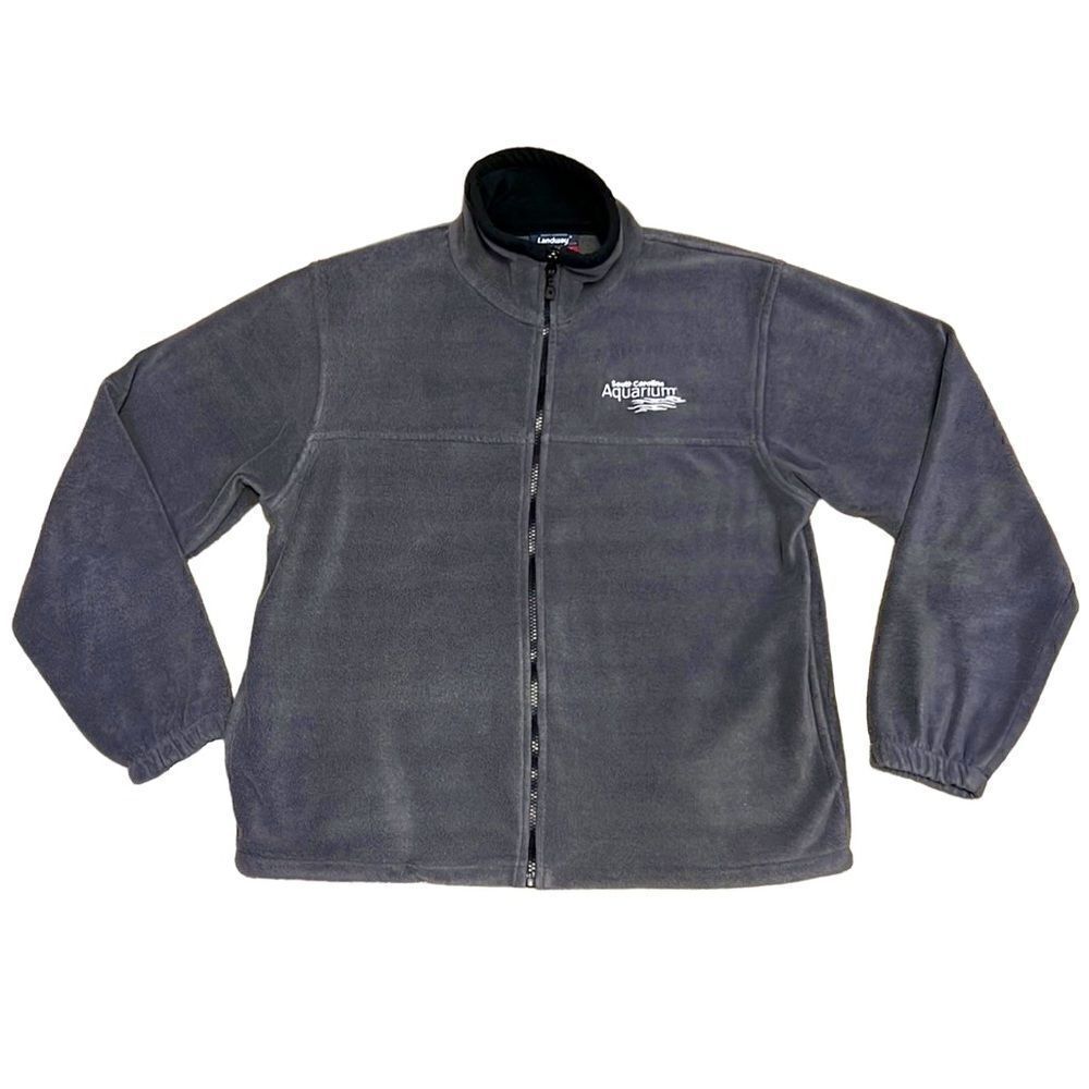Landeay Unisex Small South Carolina Aquarium Grey and Black Full Zip Fleece